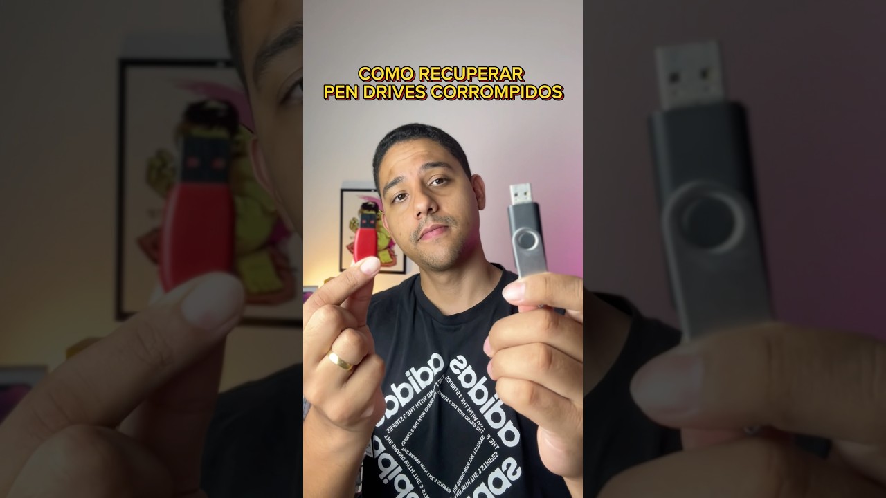 COMO RECUPERAR UM PEN DRIVE CORROMPIDO 🤯 #dicaspc #tecnologia