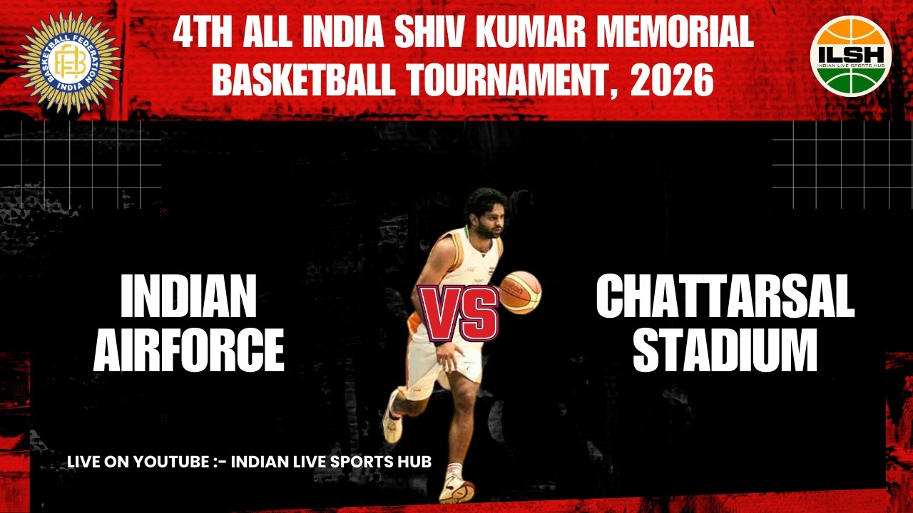 INDIAN AIRFORCE VS CHATTARSAL STADIUM || 4th All India Shiv Kumar Memorial🏀Tournament, Kiloi, Rohtak