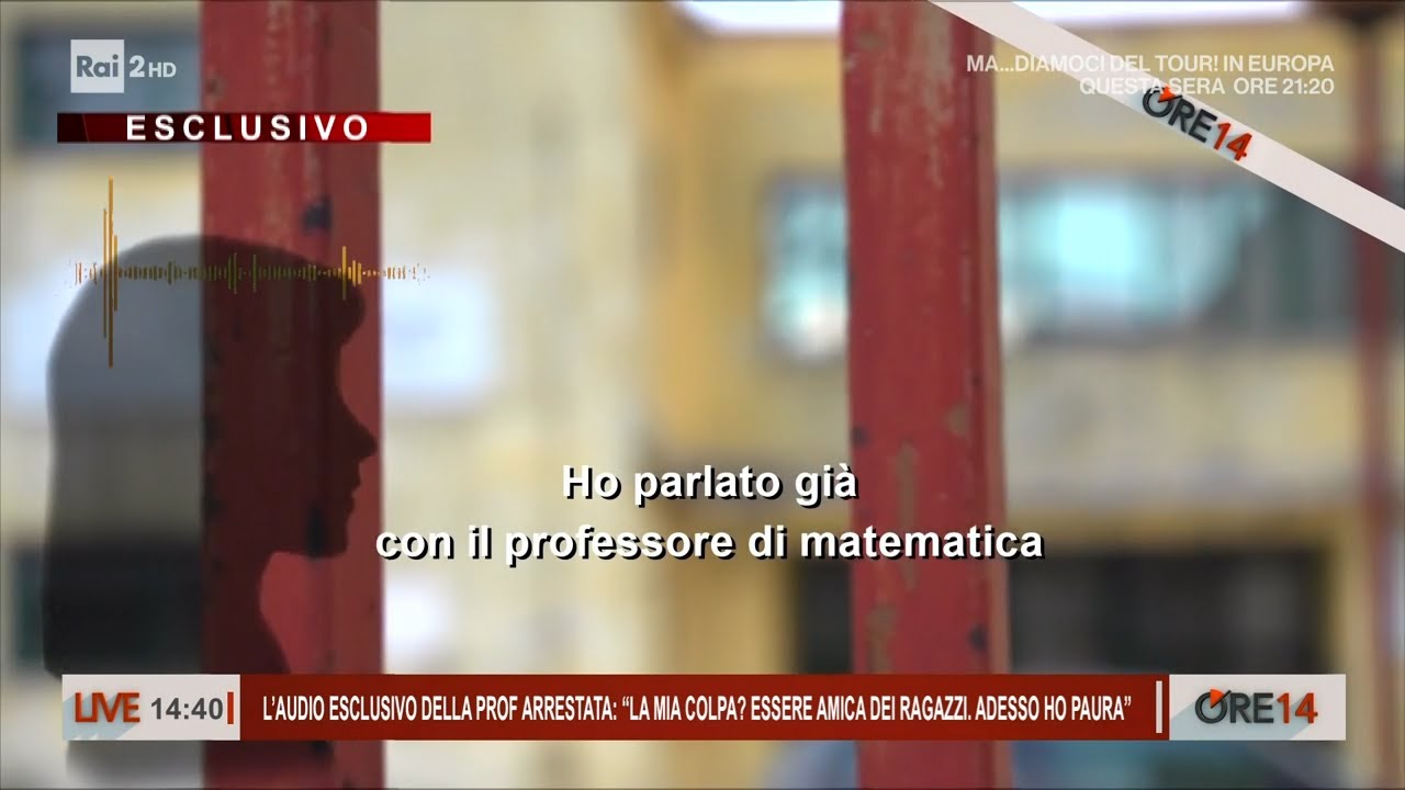 Arrestata per violenza sessuale, l'audio esclusivo della prof di Castellammare - Ore 14 del 14/01/25