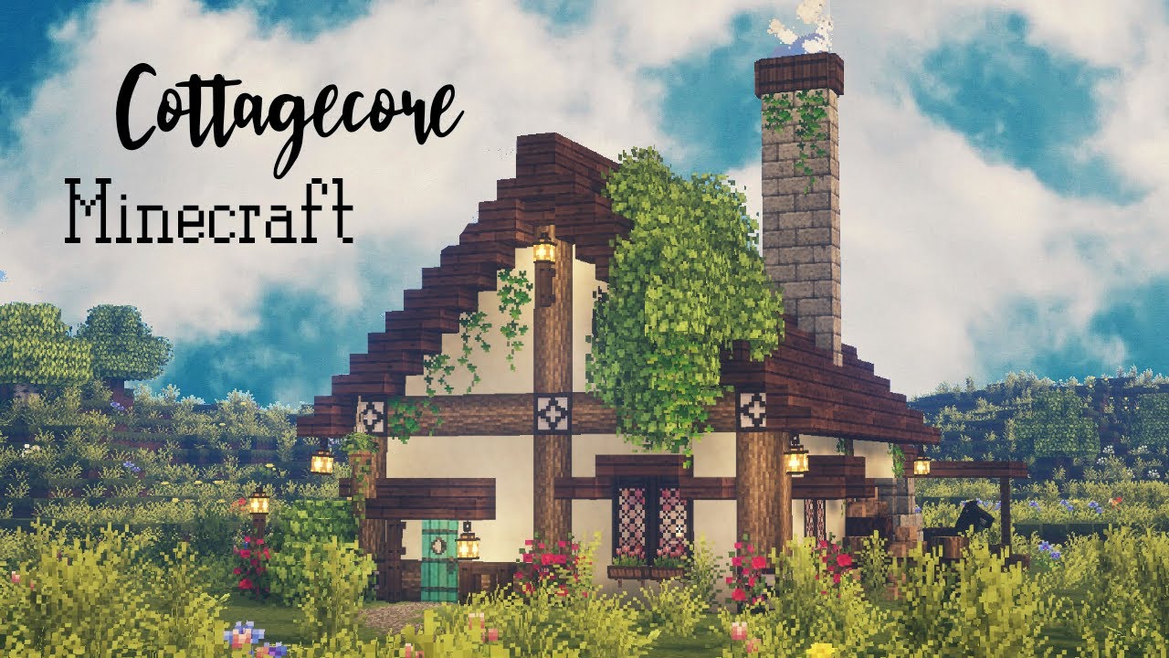 Country Cottage Survival Minecraft 🍓🌿✨Speed Build CIT Pack Ghoulcraft Mizuno Medieval✨Kelpie The Fox