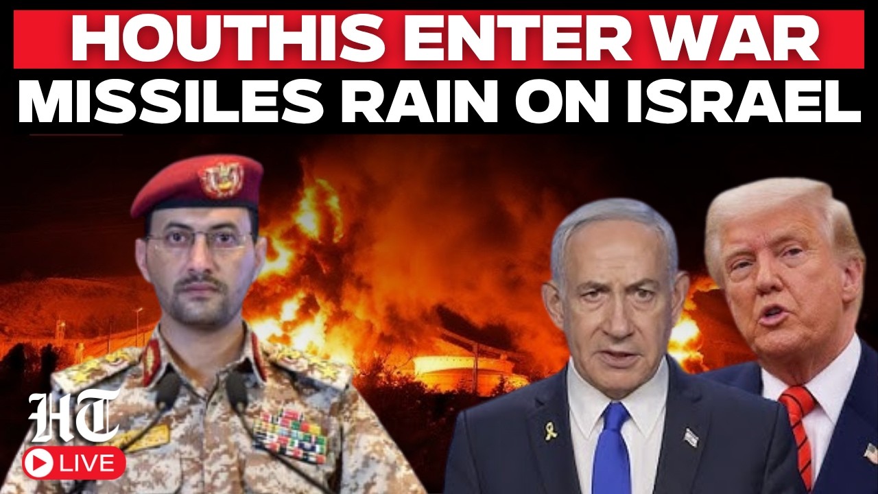 LIVE | Houthis Declare War on Israel, Launch Ballistic Missiles in Major Escalation | Netanyahu | US