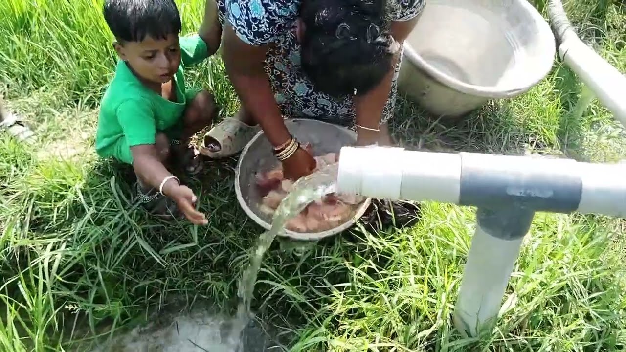 கிராமத்தில் ஒரு நாள் 😍🥰அக்கா கழனியில்🎋🌾🌾பிரியாணி செய்த தருணம் 🤩🤩#video # family👪 entertainment