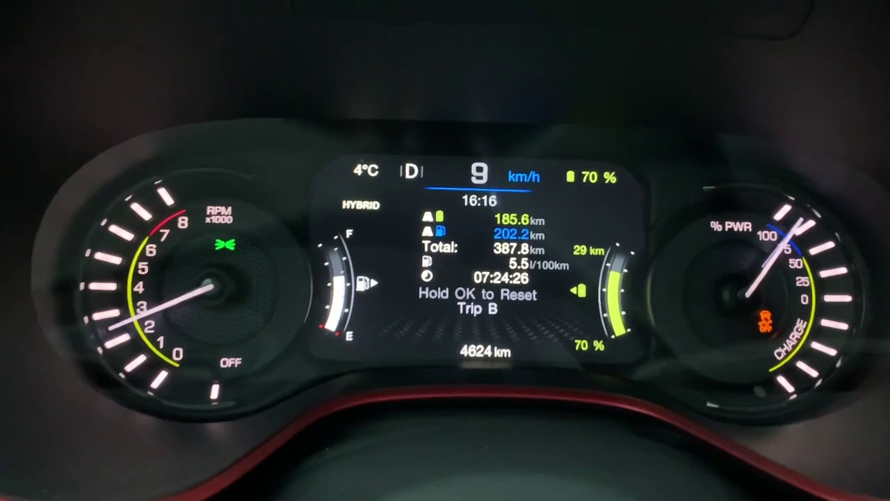 Jeep Compass 4xe Trailhawk sound and acceleration