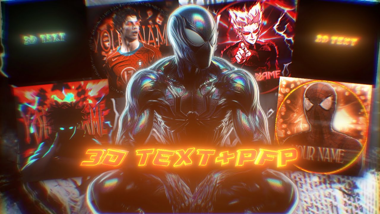 ALIGHT MOTION PFP AND 3D TEXT [ NODE VIDEO & ALIGHT MOTION ] FREE XML+ PRESET LINK 