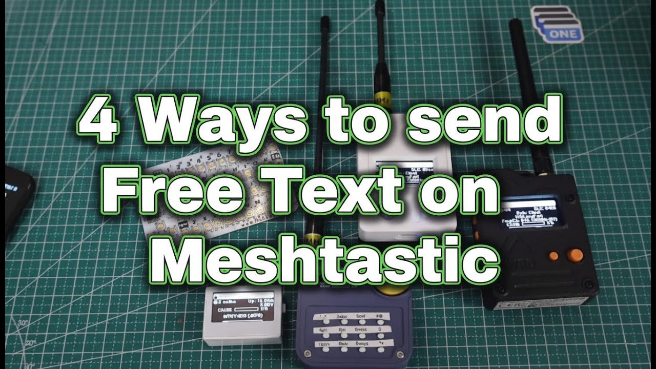 How many ways to send free text on Meshtastic nodes?