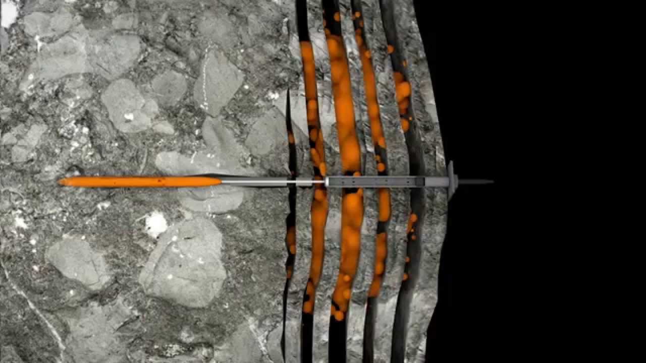 Telescopic rock bolt