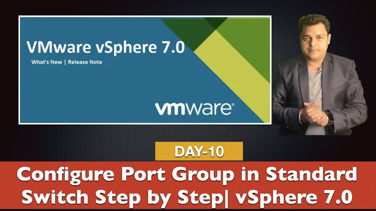 Как настроить группу портов в стандартном коммутаторе | Сертификация vSphere 7.0