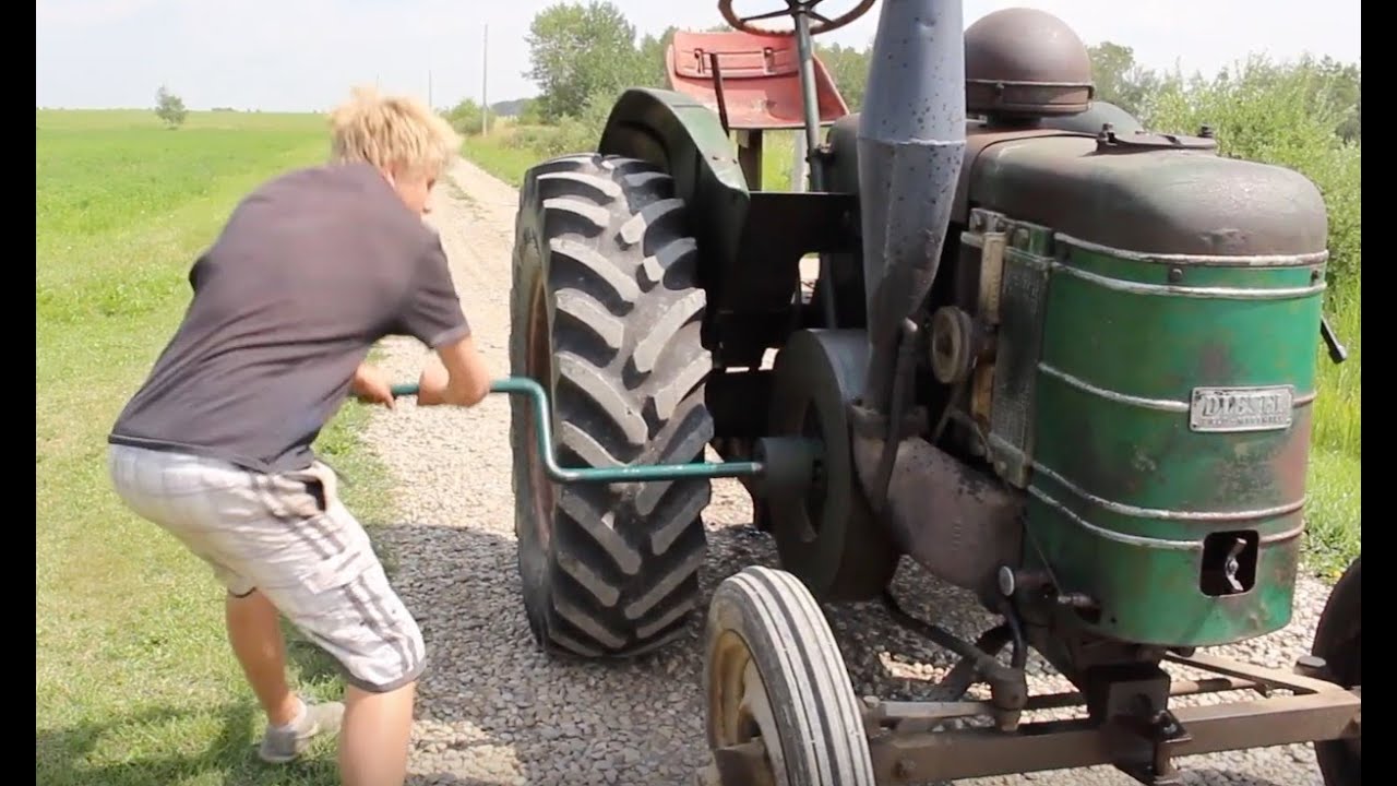 How to start a Field Marshall Tractor!