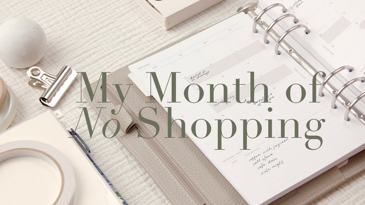September 2023 A5 6-Ring Filofax Monthly Setup | Plan with Me | My Month of No Shopping