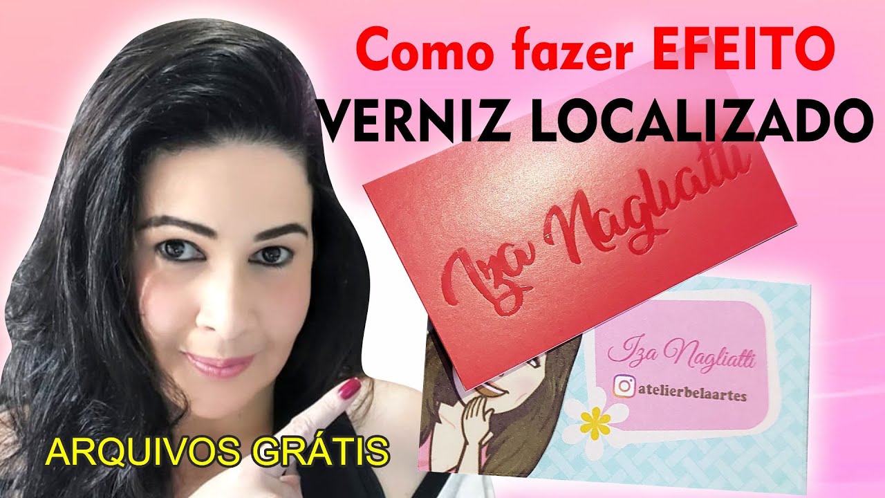 Como fazer efeito de VERNIZ LOCALIZADO em cartão de visita e personalizados #32