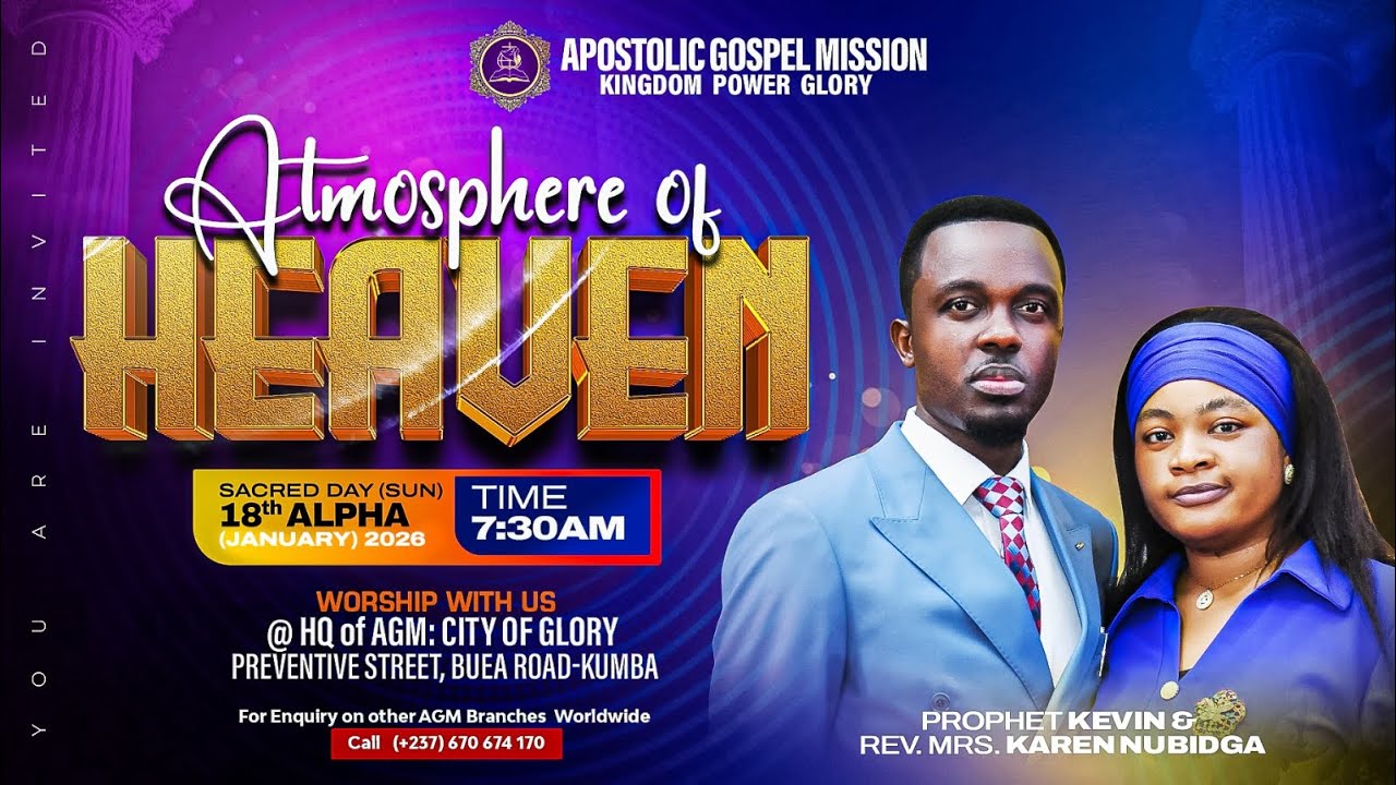 ATMOSPHERE OF HEAVEN || 18-01-2026 || AGM CONGELCAM BUEA PARISH || WITH PASTOR PAUL TONDO 