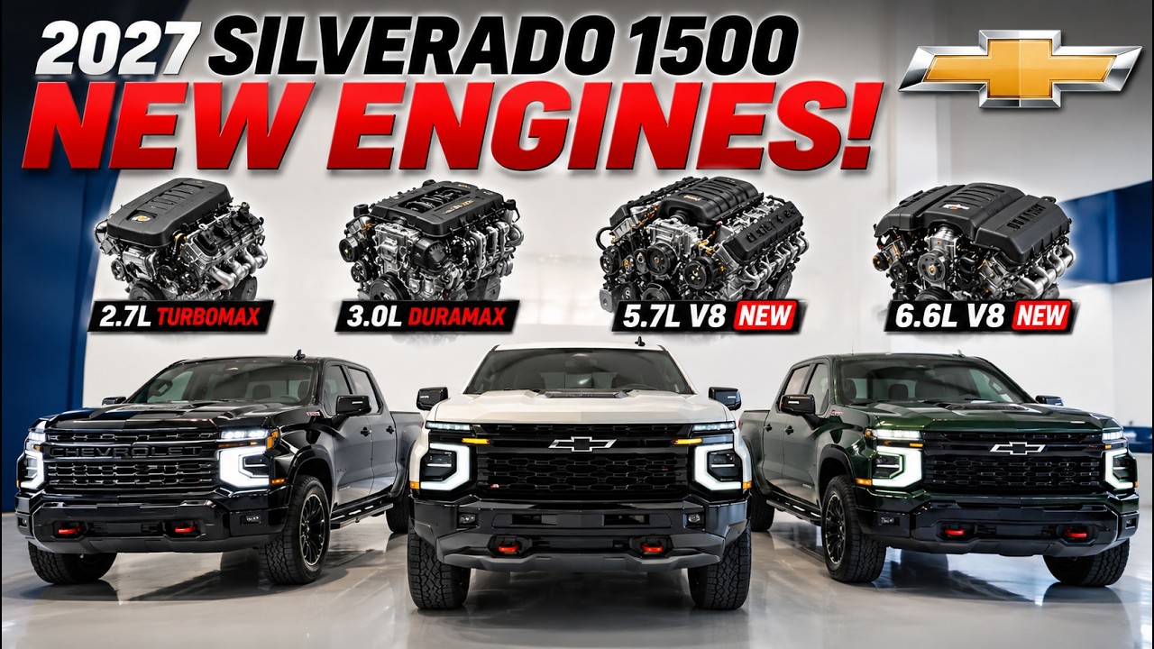 Раскрыта линейка двигателей Chevrolet Silverado 1500 2027 года