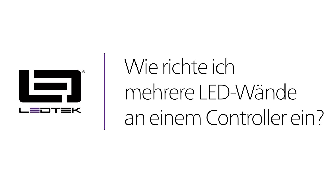 Einrichten mehrerer LED-Wände an einem NovaStar Controller