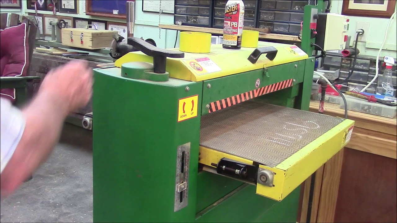 Rigging in and Setting up my new Drum Sander MM 203
