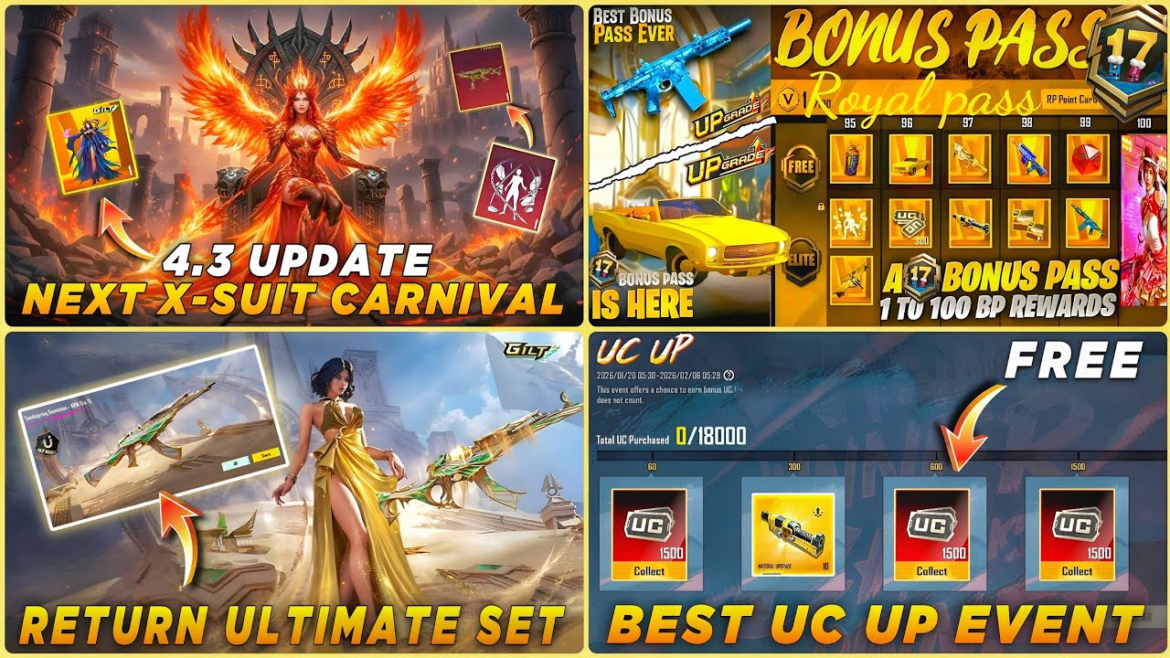 🔴 GET NEW X-SUIT UNDER 3500 UC 💸| A17 BONUS PASS REWARDS | SAND AKM RETURN | NEXT UC UP EVENT BGMI 🤩