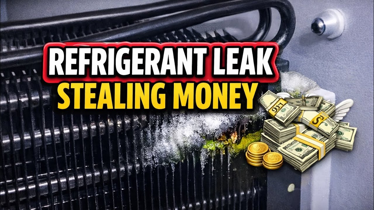 Ice Leak That Is Stealing Your Money 💸 Refrigerator Refrigerant Leak Repair