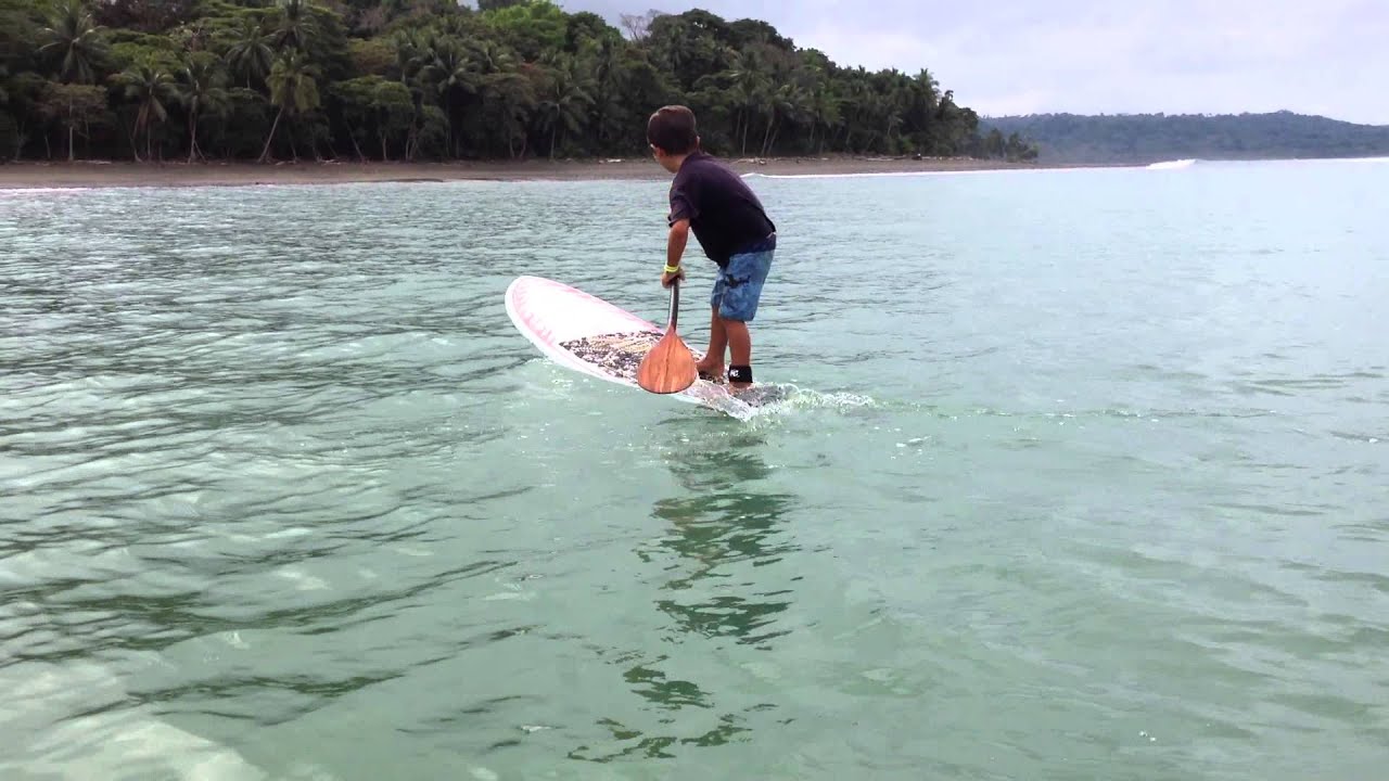 Pavones Stand Up Paddle boarding, How to do a pivot turn by Enzo