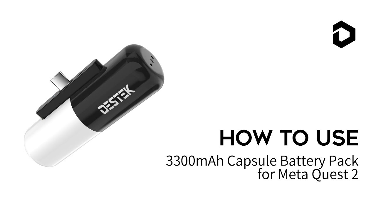 How to Use DESTEK 3300mAh Capsule Battery Pack for Meta Quest 2