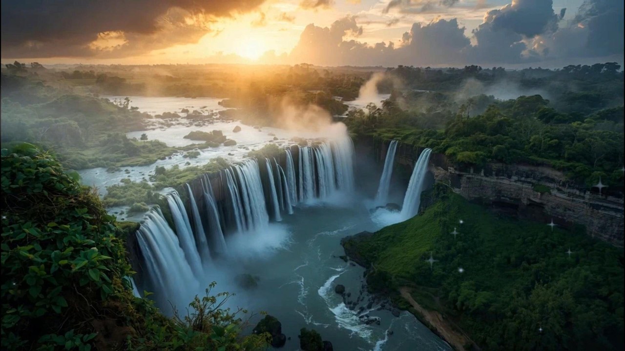 🌄 Sacred Waterfall in the Lost Jungle | Deep Healing Andean Pan Flute & Inner Peace