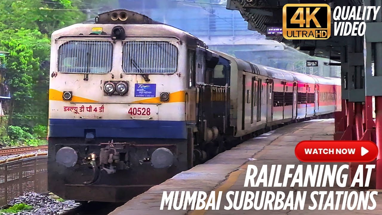 [PART-75] High-speed Electric And Deisel Locomotive Action In Mumbai Suburban Station.