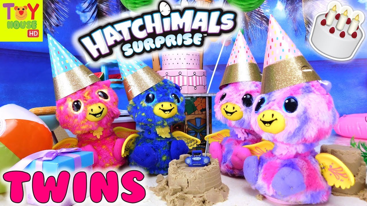 HATCHIMALS SURPRISE TWINS BIRTHDAY 🐣🐣 Giravens | Pets Birthday Party 🐶🐱