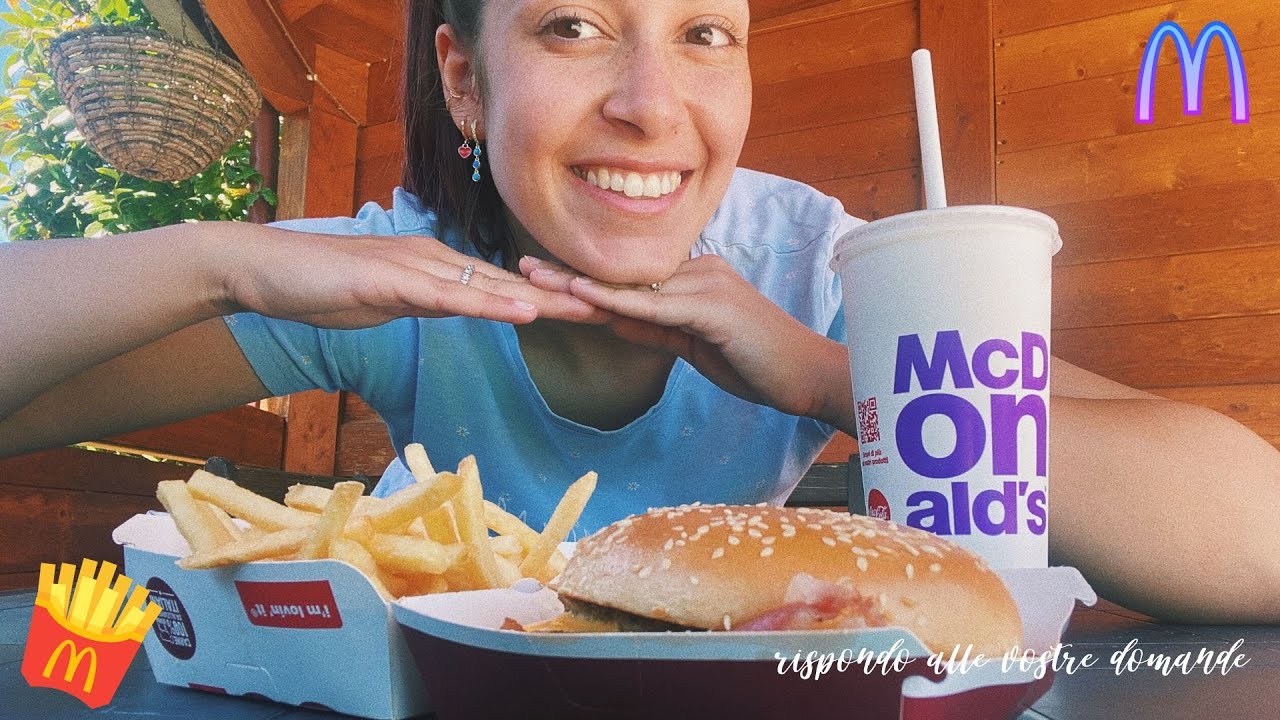 MANGIAMO INSIEME E RISPONDO ALLE VOSTRE DOMANDE! MUKBANG MCDONALD'S🍔||GS||