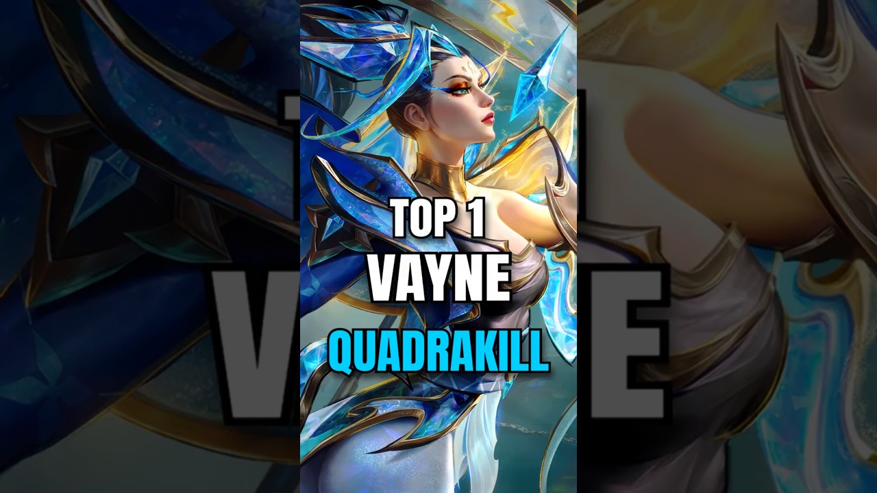 Wild Rift Top 1 Vayne Quadrakill!