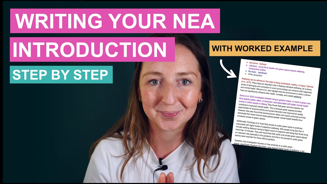 Writing you Geography NEA Introduction - Step by step