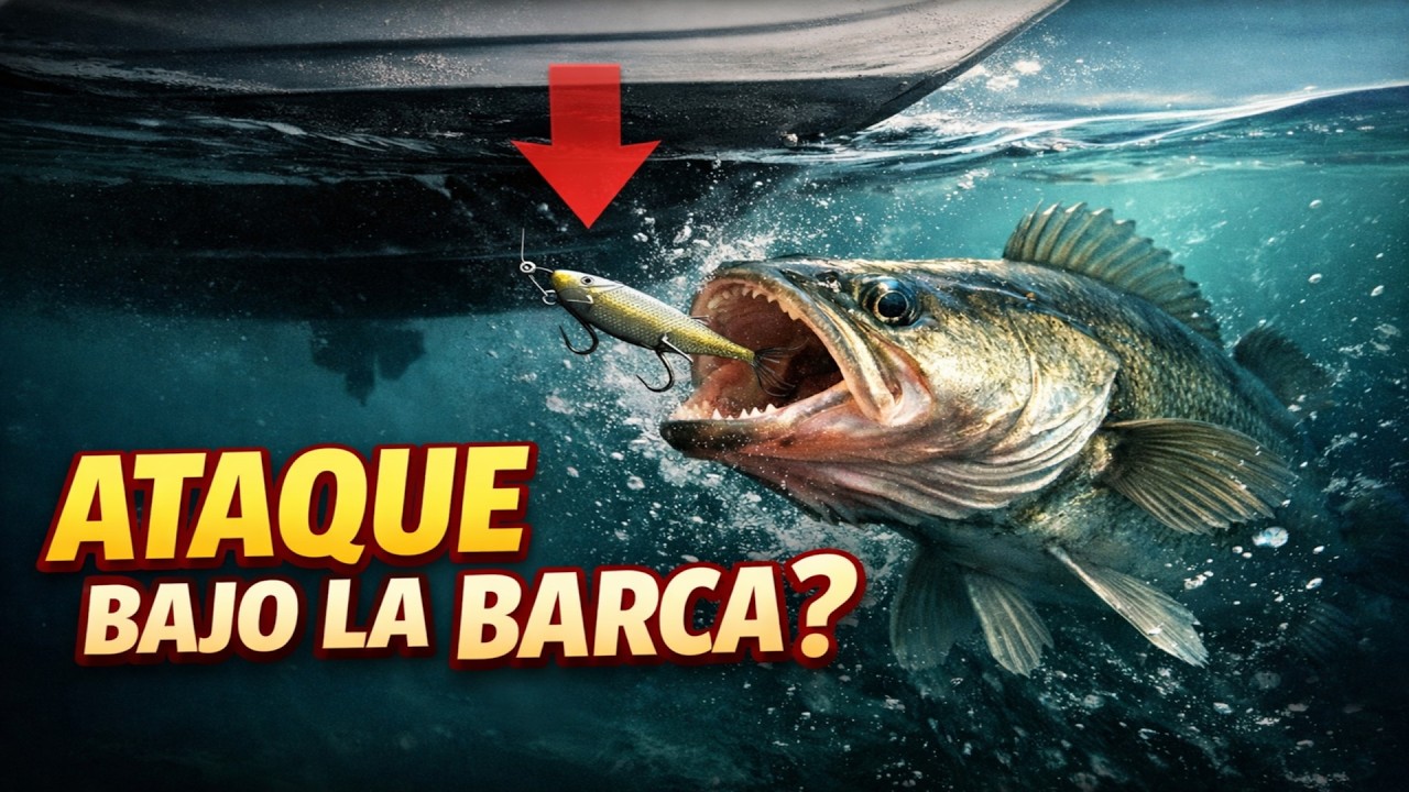 La lucioperca te SIGUE pero NO ATACA. El SECRETO de la picada BAJO la barca en enero.