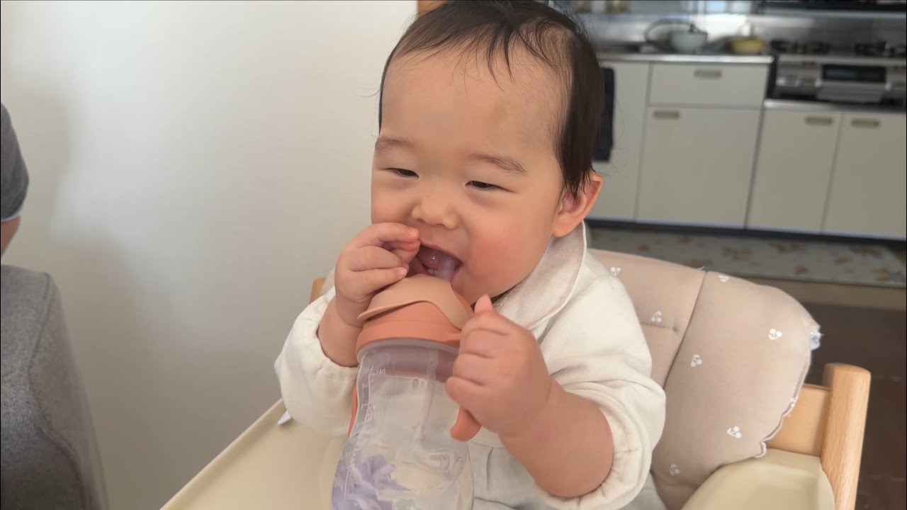【赤ちゃんvlog｜8ヶ月】体重9.3kgに成長｜初ストローマグ｜生後245日