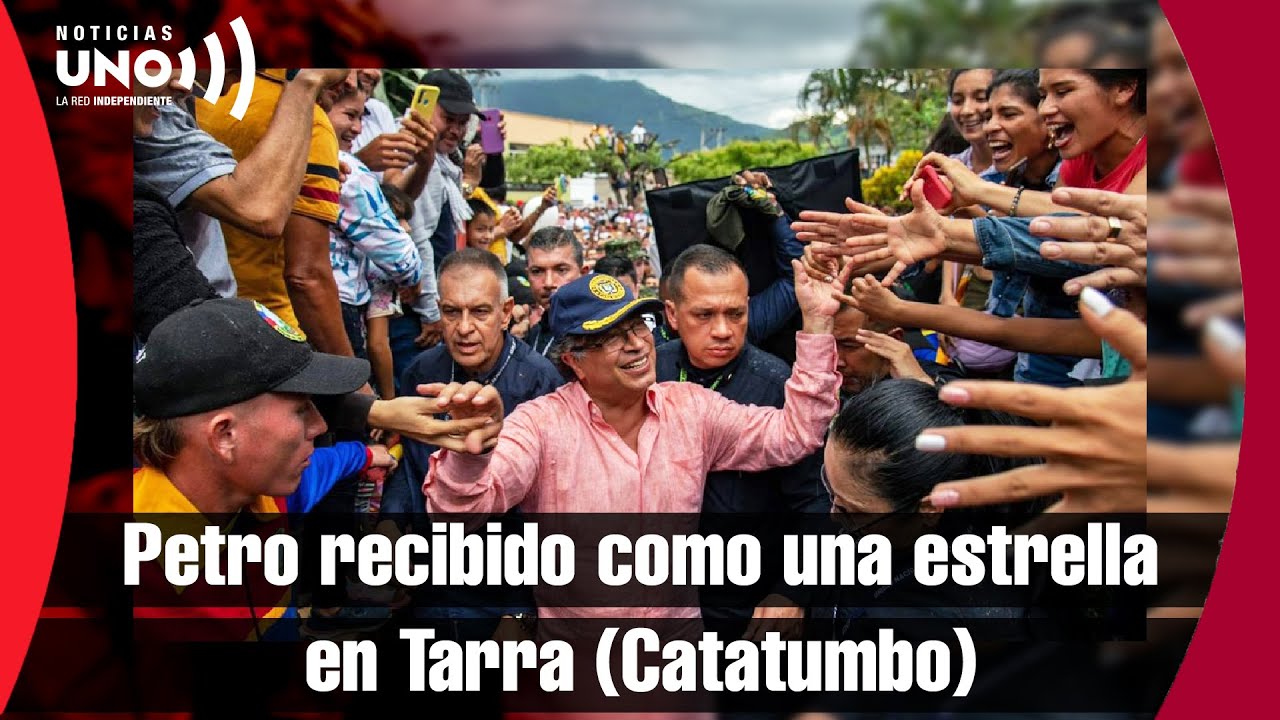 Habitantes del Tarra (Catatumbo) recibieron como cantante de rock a Petro