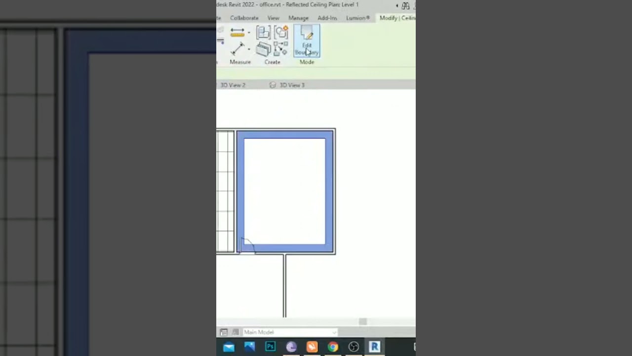 Ceiling by Sketch method Revit watch full video on channel #bim #revit #shortsfeed #shorts #short