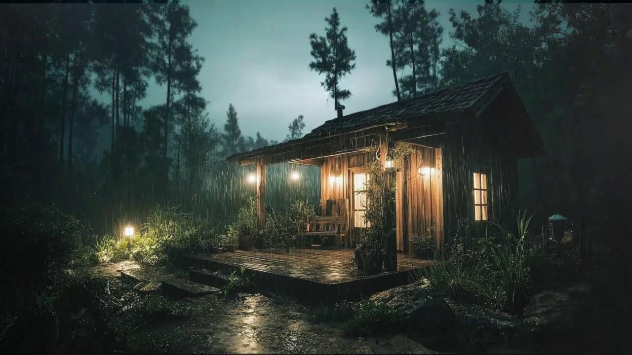 Heavy Thunderstorm Rain That Forces Your Brain Into Sleep Mode