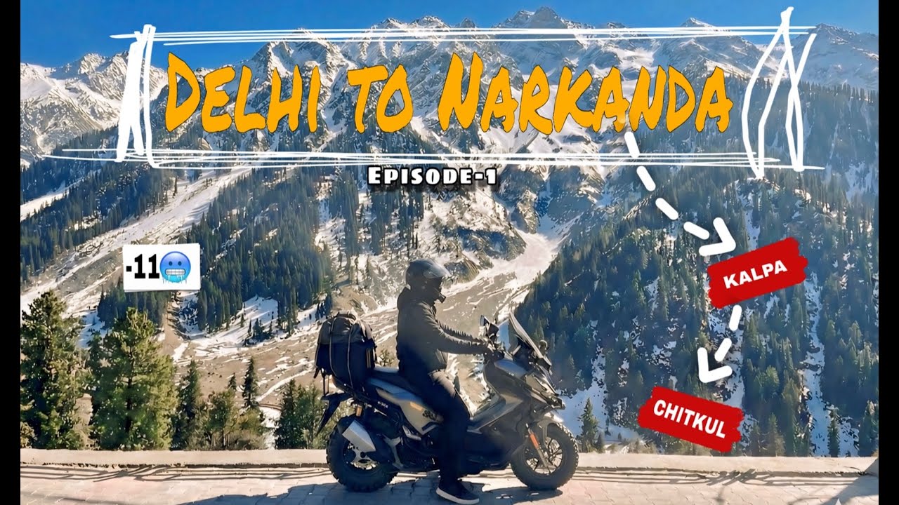 Delhi to Narkanda on HERO XOOM 160 in December | Extreme Winter | The Incomplete Spiti Series | Ep 1
