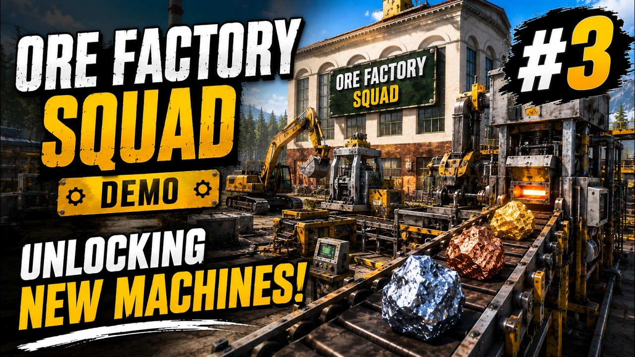 Разблокировка новых машин! ⚙️ | Геймплей демо-версии Ore Factory Squad, часть 3