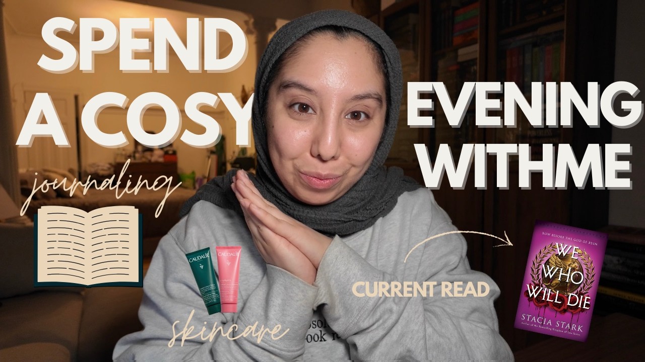 spend a cosy evening with me | journaling, skincare routine reading & doing crafts 📚🌟