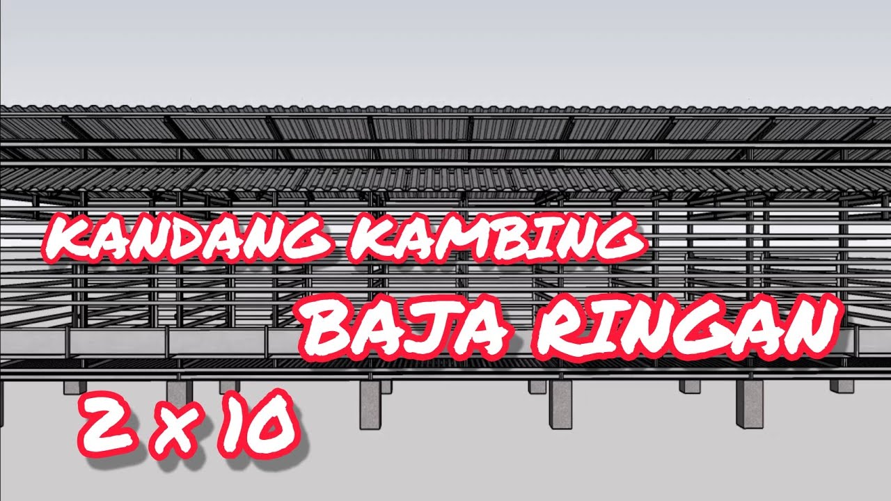 Kandang Kambing Baja Ringan 2x10