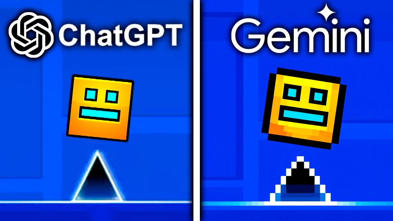 ChatGPT vs Gemini Crean Geometry Dash desde Cero