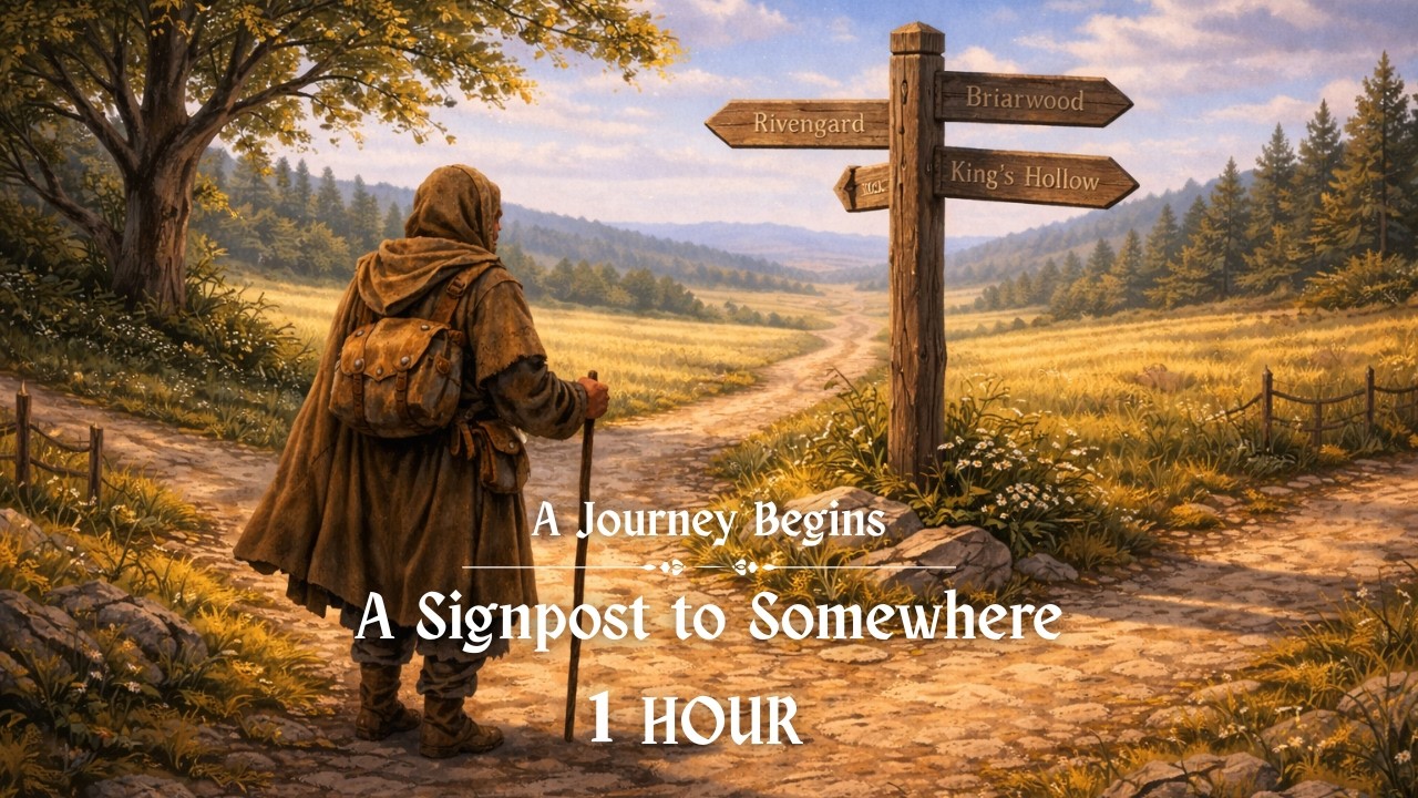 1 Hour | A Signpost to Somewhere | Calm Fantasy Music | A Journey Begins #3