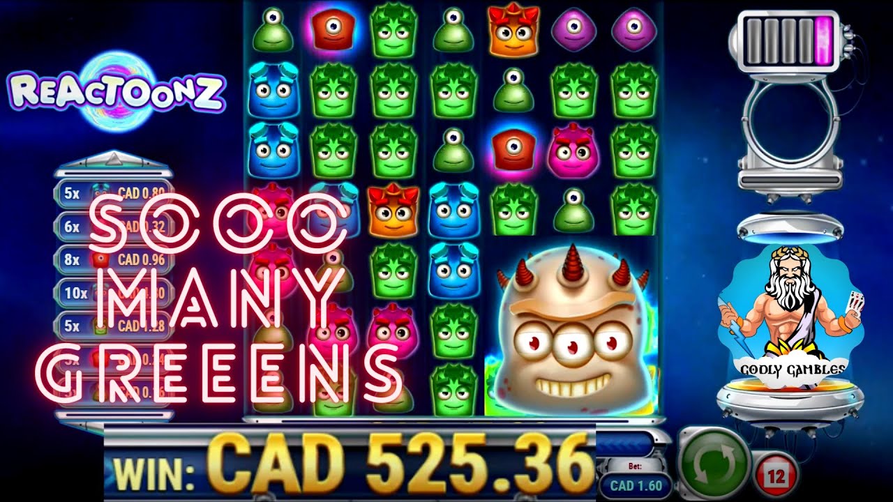 Reactoonz: MASSIVE WIN! SOO MANY GREENS AND A TEASE??