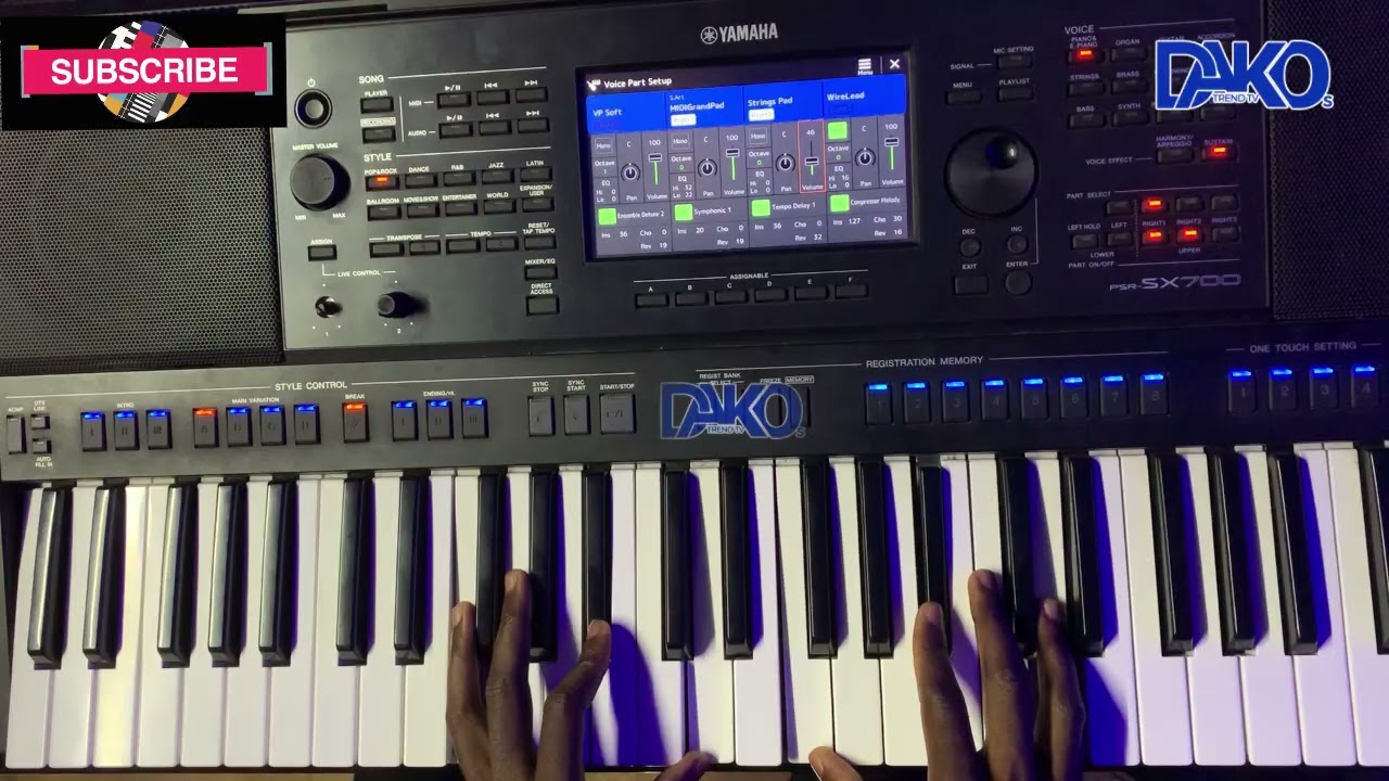 Second section of keyboard lessons for beginners of How to play with just 3 simple chords {DANASE}