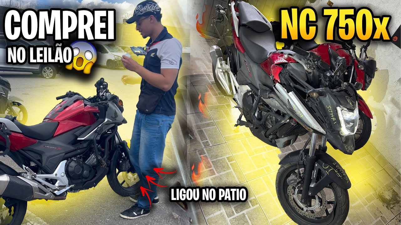 COMPREI UMA NC750x NO LEIL&Atilde;O MEDIA MONTA