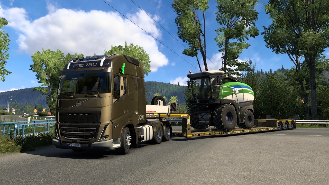 EURO TRUCK SIMULATOR 2 - LEVANDO CARGA DA DLC FARM MACHINERY | THRUSTMASTER T248X