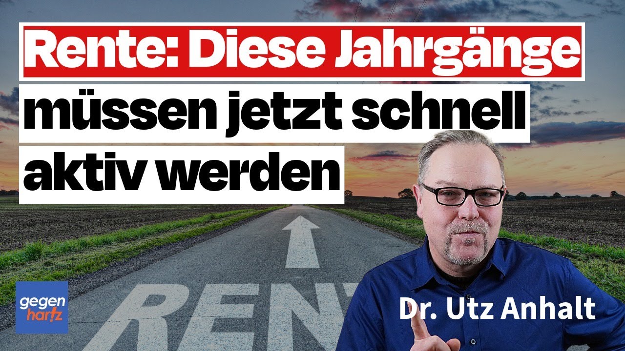 Rente: Die Jahrgänge 1961-1963 müssen jetzt schnell aktiv werden