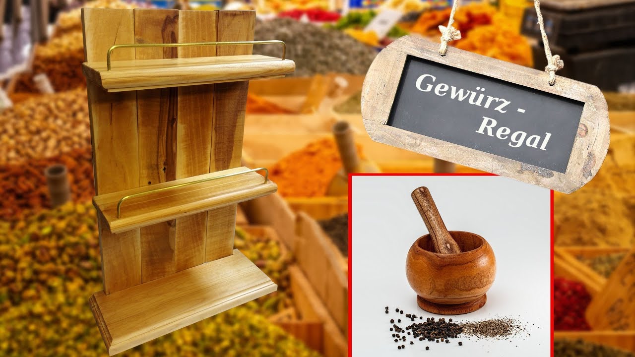 rustikales Gewürzregal/Regal/schnell und einfach selbst gebaut