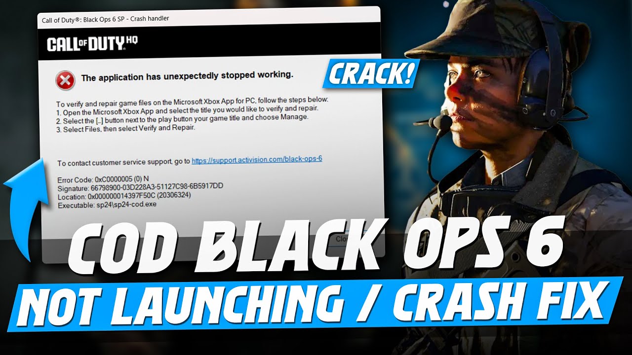 Как исправить ошибку «Приложение неожиданно прекратило работу» в Call of Duty Black Ops 6 на ПК! ✅