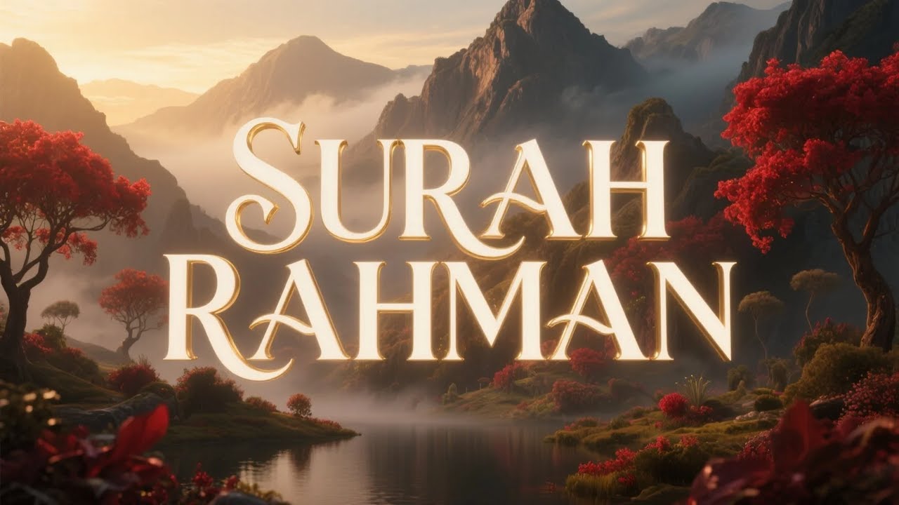 Surah Ar Rahman سورة الرحمن | تلاوة قرآنية لسكينة الليل وراحة الروح | #قرآن_ليلي