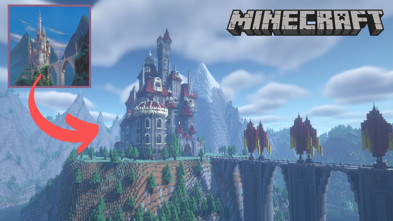 I Built the Castle from Beauty and the Beast in Minecraft