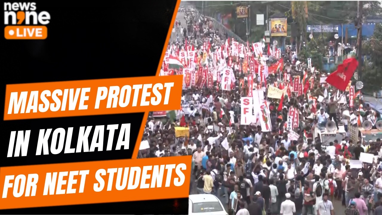 NEET Protest; Kolkata West Bengal Students Protest In Support Of Jantar Mantar Protest | News9