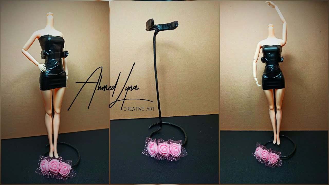 Very easy Doll stand - حامل دمى بقطعة واحدة - Support poupée avec un seul objet